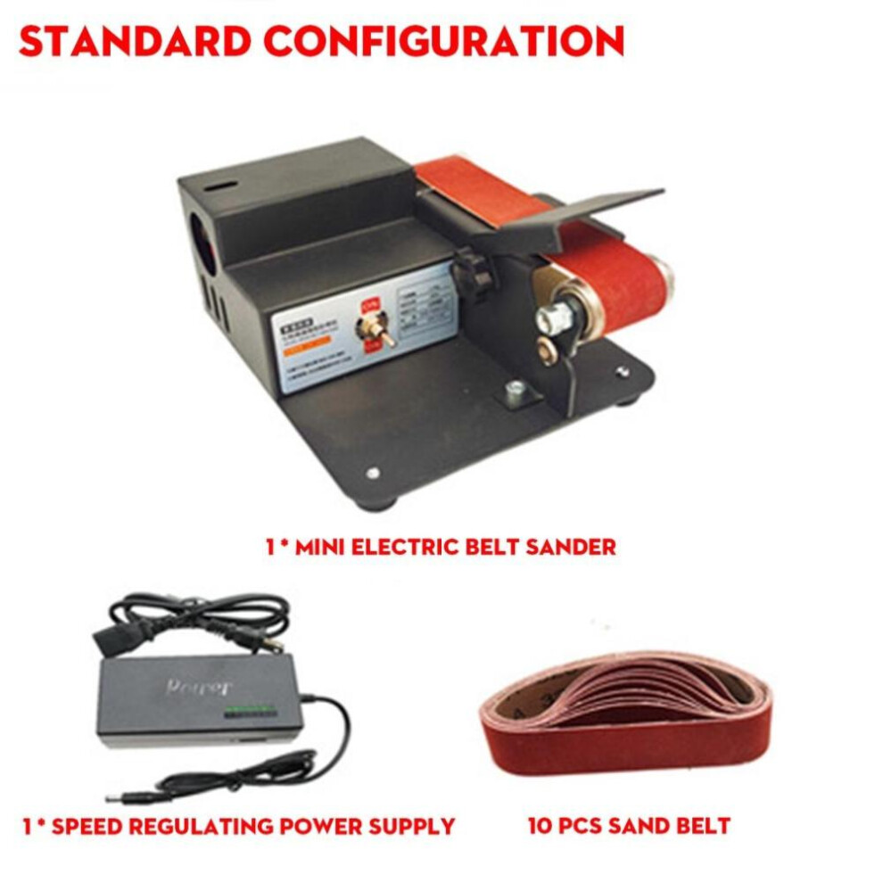 (Pattern 1) 110v/220v 5000-10000rpm Multifunctional Grinder Mini Electric Belt Sander Diy Polishing Grinding Machine Cutter Edges Sharpener