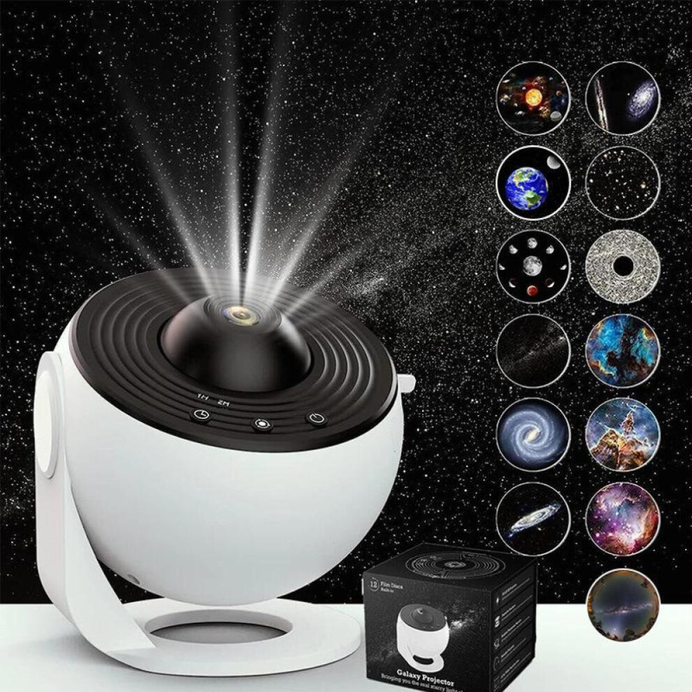 (white) 1pc 13 In 1 Star Projector Night Light, Galaxy Projector, Planetarium Projector For Bedroom, Aurora Projector
