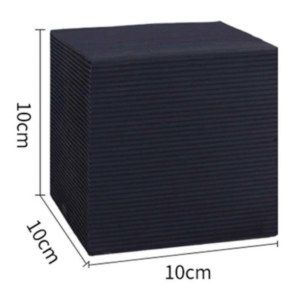 (black, 10x10x10cm) Eco-aquarium Water Purifier Cube Water Cleaning Filter Activated Carbon Black