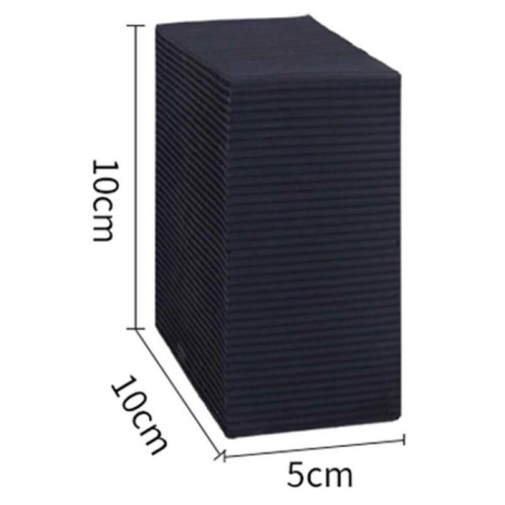 (black, 10x10x5cm) Eco-aquarium Water Purifier Cube Water Cleaning Filter Activated Carbon Black