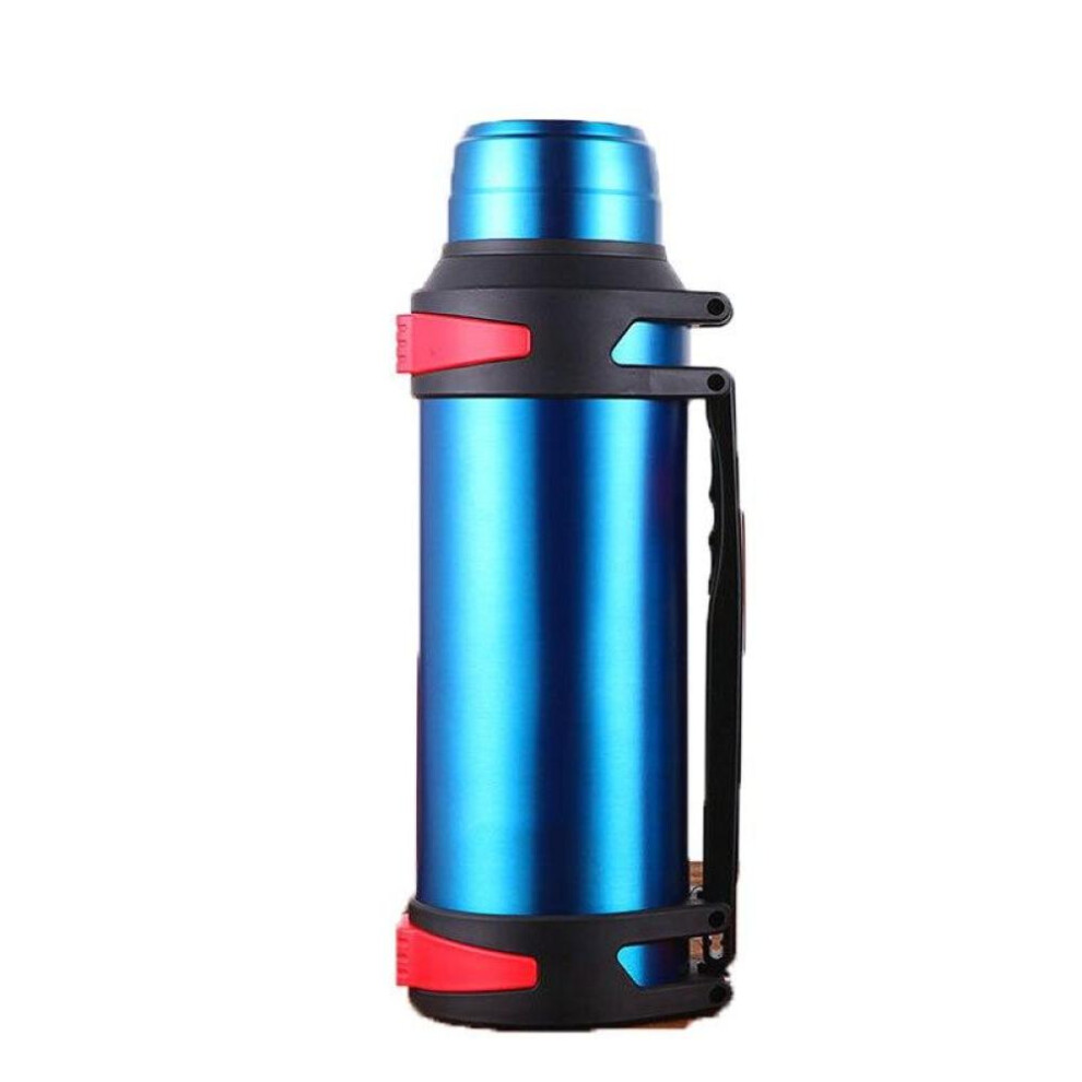 (blue, 3000ml) 1200-3000ml Large Thermos Bottle Vacuum Flasks Stainless Steel Insulated Water Thermal Cup With Strap 48 Hours Insalation