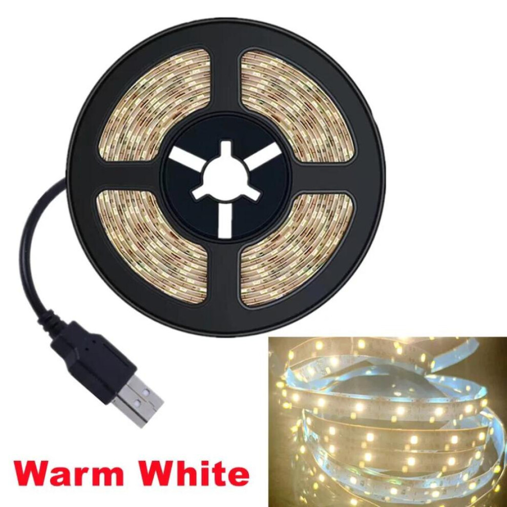 (warm white, 0.5M IP33) 5v Usb Led Strip Light Smd 2835 50cm 1m 2m 4m 5m White/warm White Ip65 Flexible Lighting Ribbon Tape Backlight