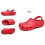 (38, Red) Unisex Garden Clogs Shoes 1