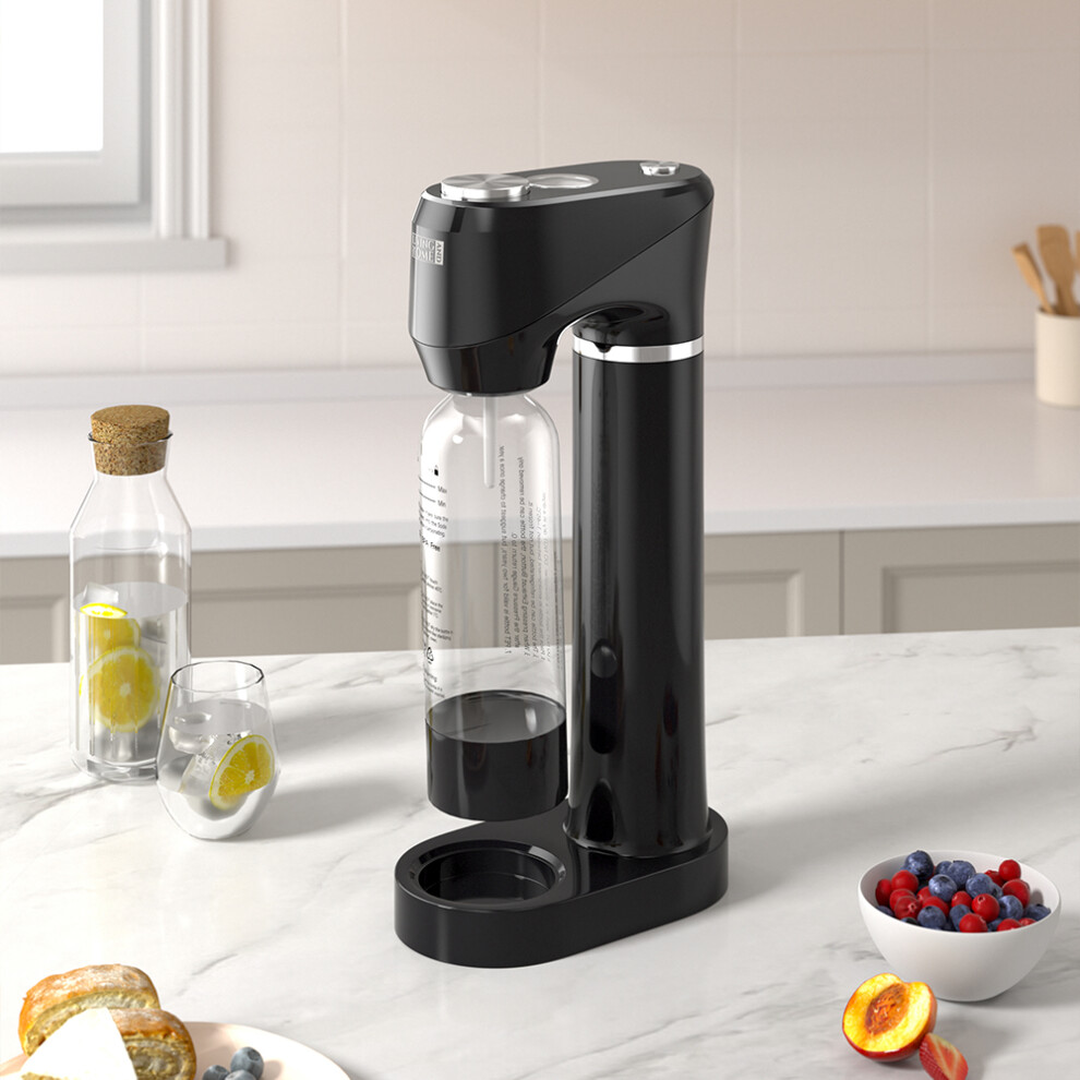Cylinder Soda Maker Sparkling Water Machine with 1L Carbonating Bottle