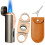(Grey) 420 Carbon Steel Cigar Cutter and Lighter Set. 1
