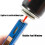 (Blue) 420 Carbon Steel Cigar Cutter and Lighter Set. 7