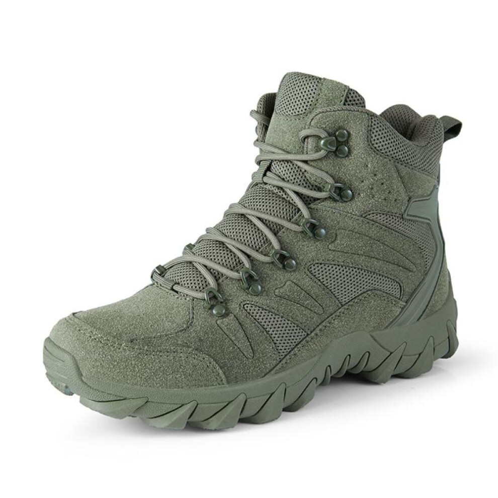 (green, 43) Tactical Military Boots Men Boots Special Force Desert Army Boots Outdoor Hiking Boots Ankle Shoes For Men Work Safty Shoes