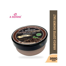 A BONNE Arabica Coffee Shower Salt 350g | Exfoliating & Revitalizing Scrub for Smooth, Soft, and Energized Skin