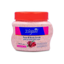 Elegant Pomegranate Deep Exfoliating Face and Body Scrub Nourishing Pink Scrub for Smooth, Glowing Skin 500ml
