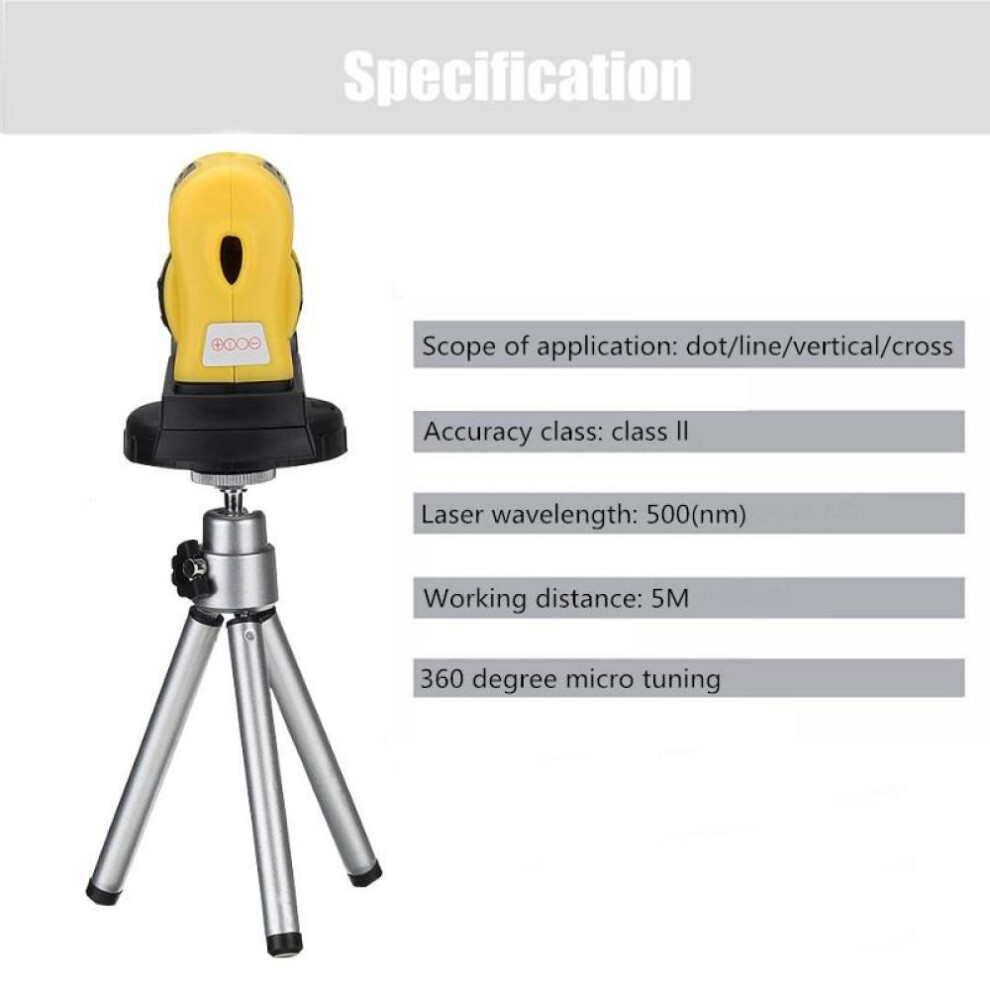 360 Degree Infrared Laser Level + Tripod And Base Micro Tuning Self Levelling Horizontal Vertical Cross-Line Mini Laser