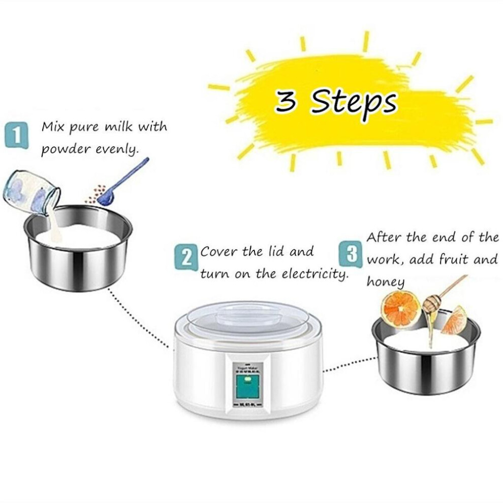 1.5l Electric Yogurt Maker Automatic Yogurt Maker With Liner Diy Tool Kitchen Appliances