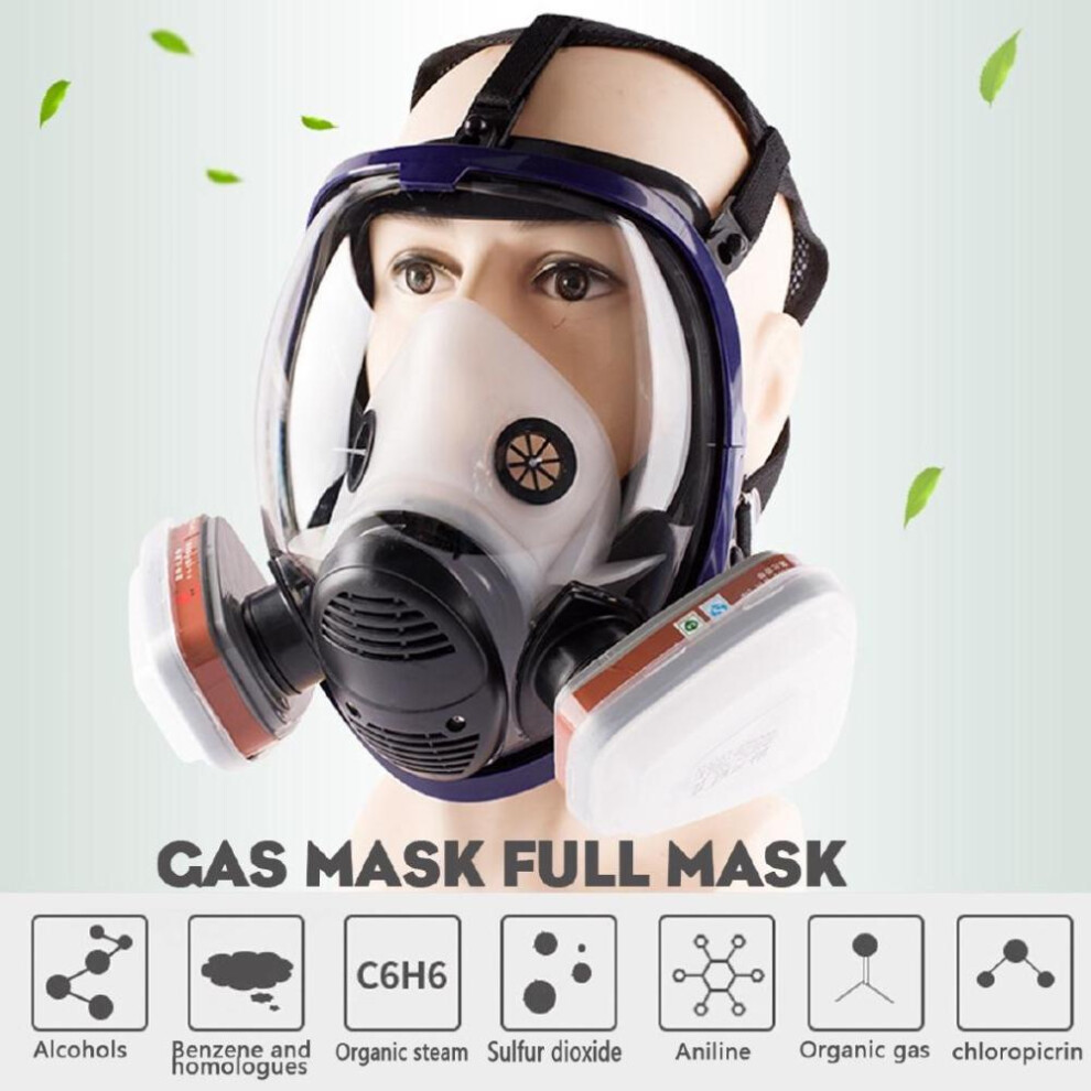 21 In 1 Chemical Gas Mask Chemical Biological Radioactive Contamination Self-priming Full Face Mask Gas Mask