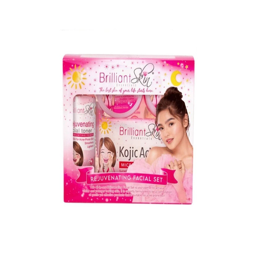 Brilliant Skin Rejuvenating Facial Set Clear Complete Skincare Set for Glowing, Youthful Skin