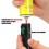 (Black & White) 2 Pack Mini Jet Flame Lighter 6