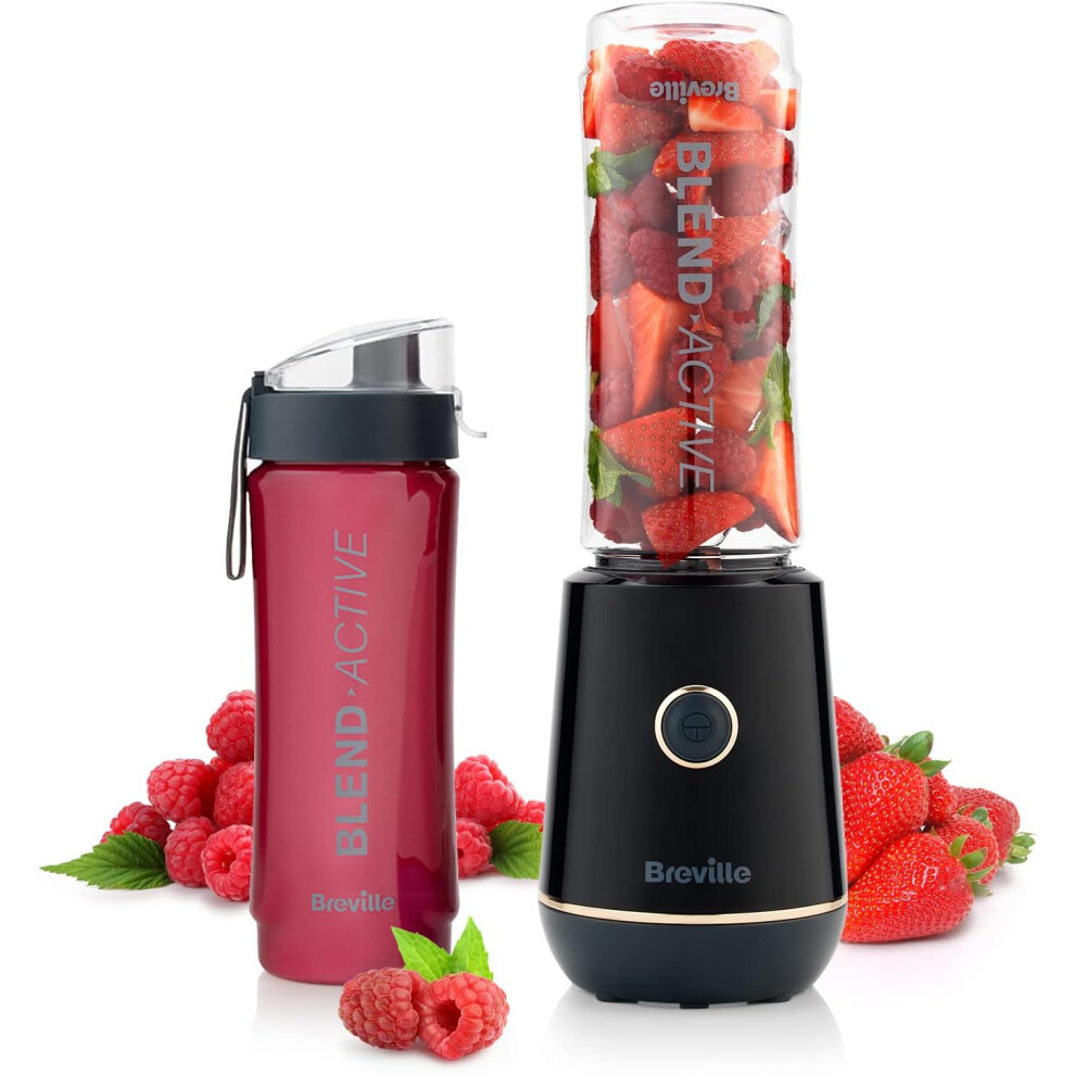 (Breville Blend Active Personal Blender & Smoothie Maker | 350W | 1 Portable Blend Active Bottle (600ml) | Leak Proof Lid) Breville Blend Active Perso