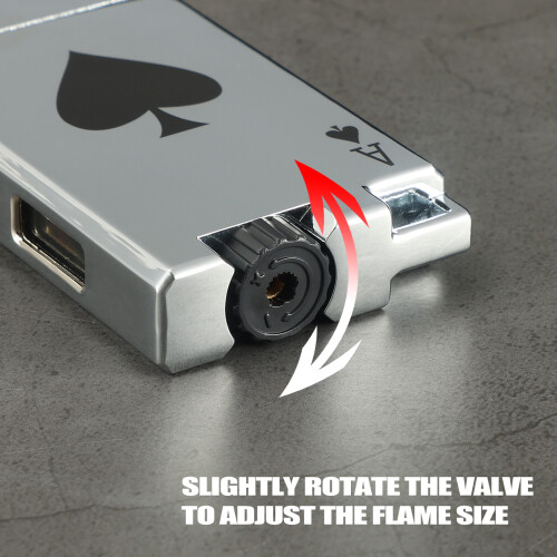 (Silver) Cigar Cutter and Cigar Lighter Set 2