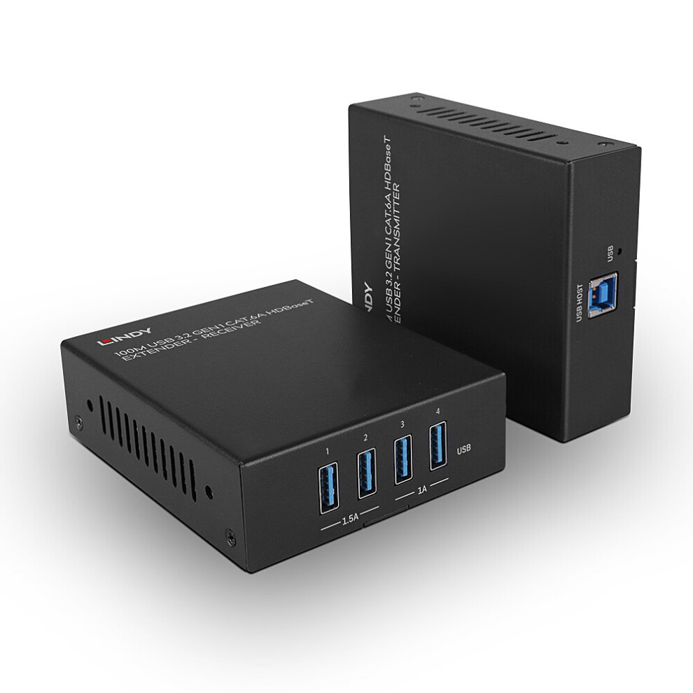 Lindy - Transmitter And Receiver - Usb/Network Extender - Usb 3.2 Gen 1, Hdbaset 4002888434102
