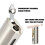 (Silver) Triple Jet Flame Cigar Lighter and Cutter Set 3