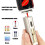 (Silver) Triple Jet Flame Cigar Lighter and Cutter Set 6