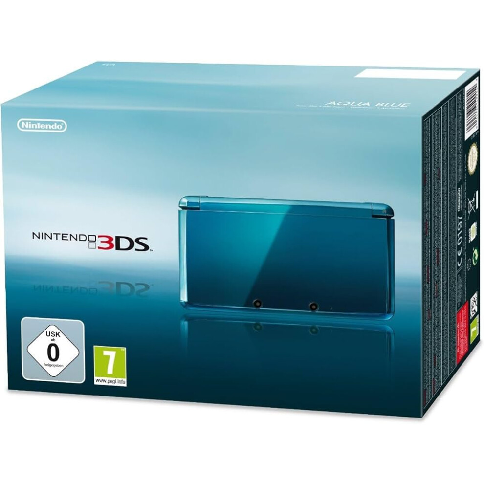 Nintendo 3DS Handheld Console - Aqua Blue - turquoise BOXED