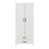 URBN Living (White) DEVON 180cm Modern Wardrobe 2 Door 2 Drawer Bedroom Storage with Hanging Rail 3