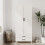 URBN Living (White) DEVON 180cm Modern Wardrobe 2 Door 2 Drawer Bedroom Storage with Hanging Rail 7