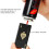 (Black) Double Jet Flame Gas Lighter with Protect Cover 5