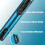 (Blue) 6.0 inch Gas Lighter with Visible Fuel Window 3