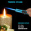 (Blue) 6.0 inch Gas Lighter with Visible Fuel Window 5