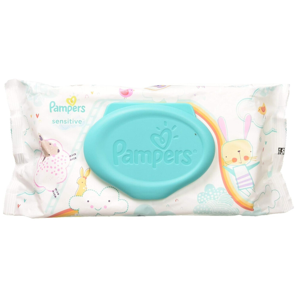 Pampers Sensitive Wipes - 56 Count (Pack Of 6)