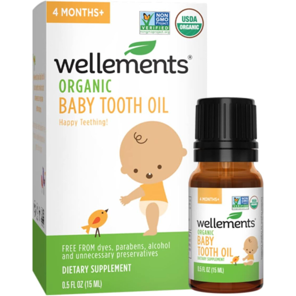 Organics Baby Tooth Oil - 0.5 Fl Oz Wellements