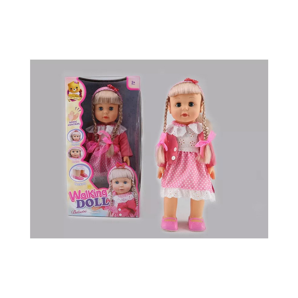 Belinda Walking Doll Interactive Sonic Control Singing Talk Baby 17"