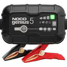 NOCO GENIUS5UK, 5A Car Battery Charger, 6V and 12V Portable Smart Charger, Battery Maintainer, Trickle Charger and Desulfator for AGM