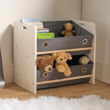 2 Tier Children's Kids Storage Book shelf Rack Toy Organizer Boxes