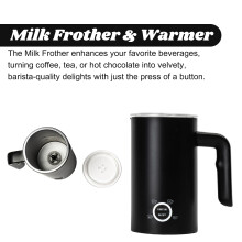 Milk Frother Electric - 500W, 4-Function Heater, 300 ml Capacity, Auto Shut-Off