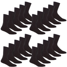 (20 Pack Black) Panzy 10/20 Pairs Mens Sports Socks Cotton Rich Shoe Size 6-11 | Cushioned sports socks