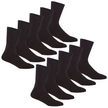 (10 Pack Black) Panzy 10/20 Pairs Mens Sports Socks Cotton Rich Shoe Size 6-11 | Cushioned sports socks