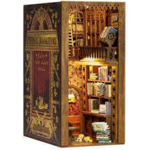 Diy Book Nook Kit 3d Wooden Book Model Puzzle Building Kit Bookshelf Insert Decor Home Table Ornamen