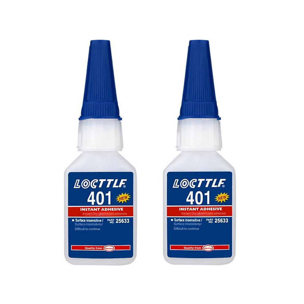 2pcs Loctite Henkel 401 (20g) Instant Adhesive Super Glue