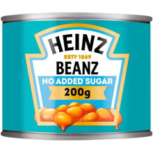 Heinz No Added Sugar Baked Beans in a Rich Tomato Sauce 200g