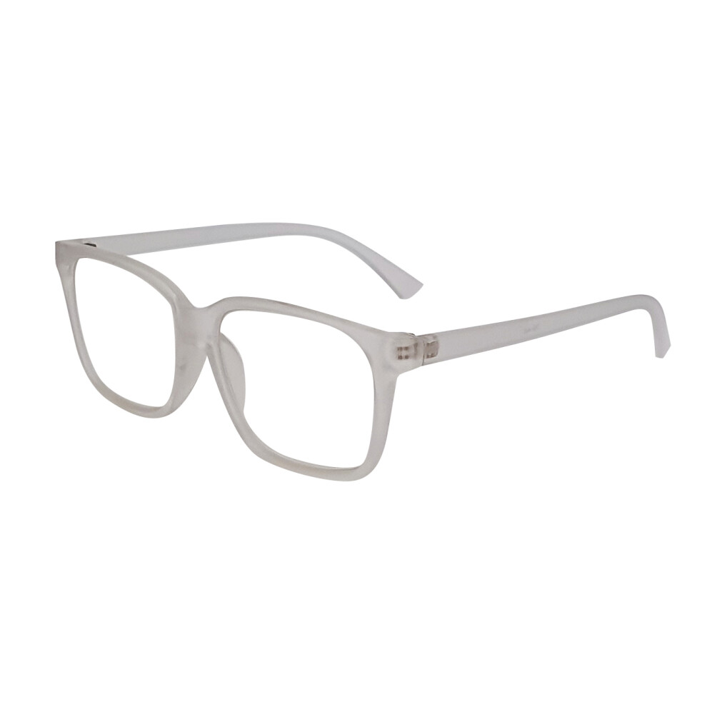 (Transparent, 2) Geek/Nerd Oversized Unisex Reading Glasses TN44