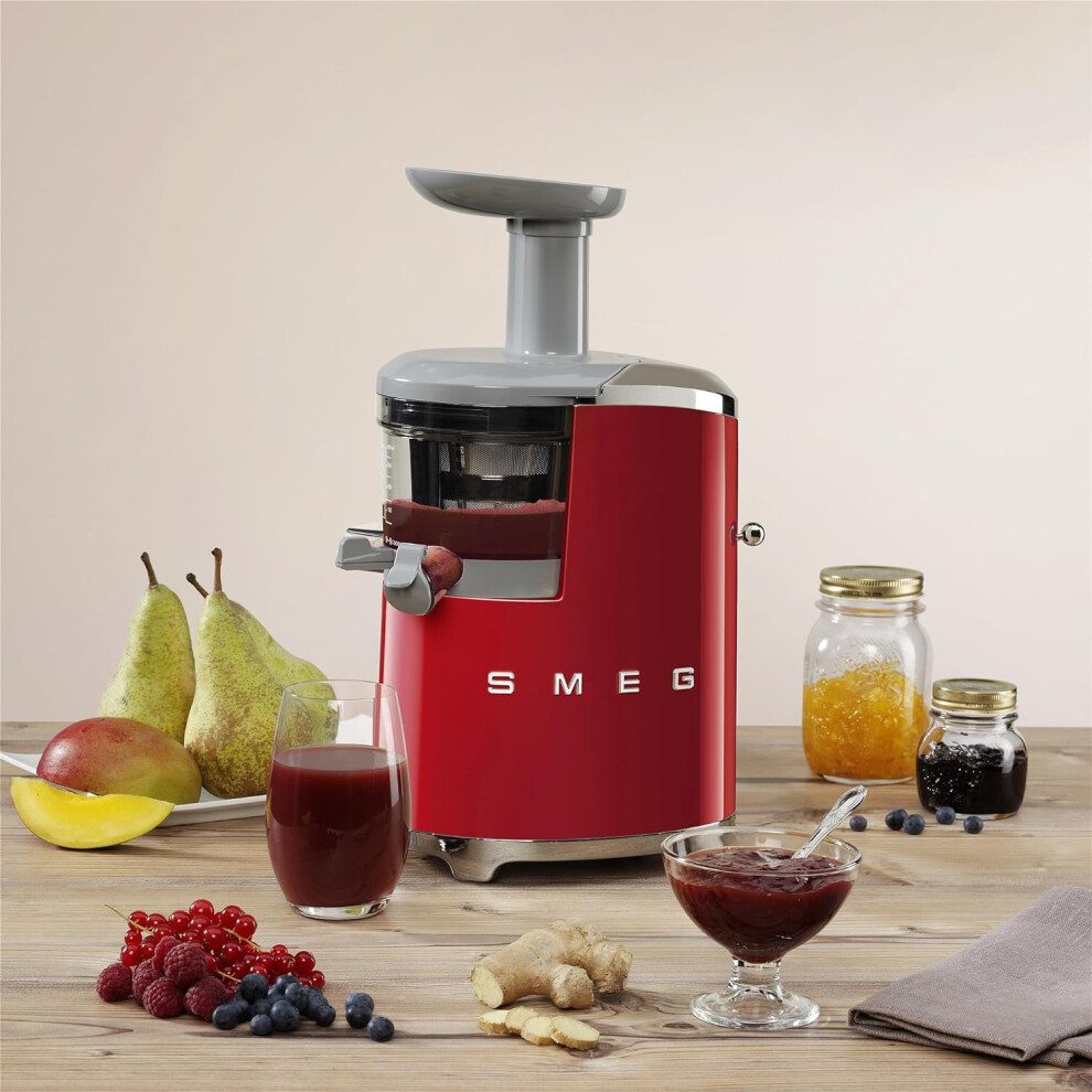 SMEG 50's Retro Style SJF01RDUK Juicer Machine Juice Press - Red