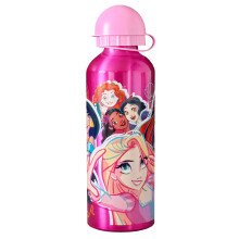 Disney Princess Aluminium Bottle Water Drink Children Pink Girl Power