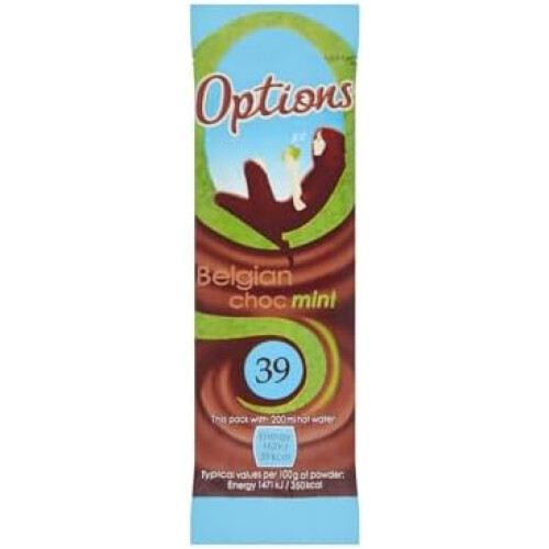 Twinings Options Belgian Mint Chocolate Sachets - Pack of 30
