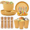 (Yellow) Unbreakable Dinnerware Sets Camping Plates And Bowls Set Plastic Picnic Dinner Sets 1