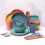 (Green) Unbreakable Dinnerware Sets Camping Plates And Bowls Set Plastic Picnic Dinner Sets 6