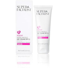 Super Facialist Rosehip Hydrate Radiance Day Cream SPF15, Formulated with UV filters to Protect and Hydrate, 75 ml