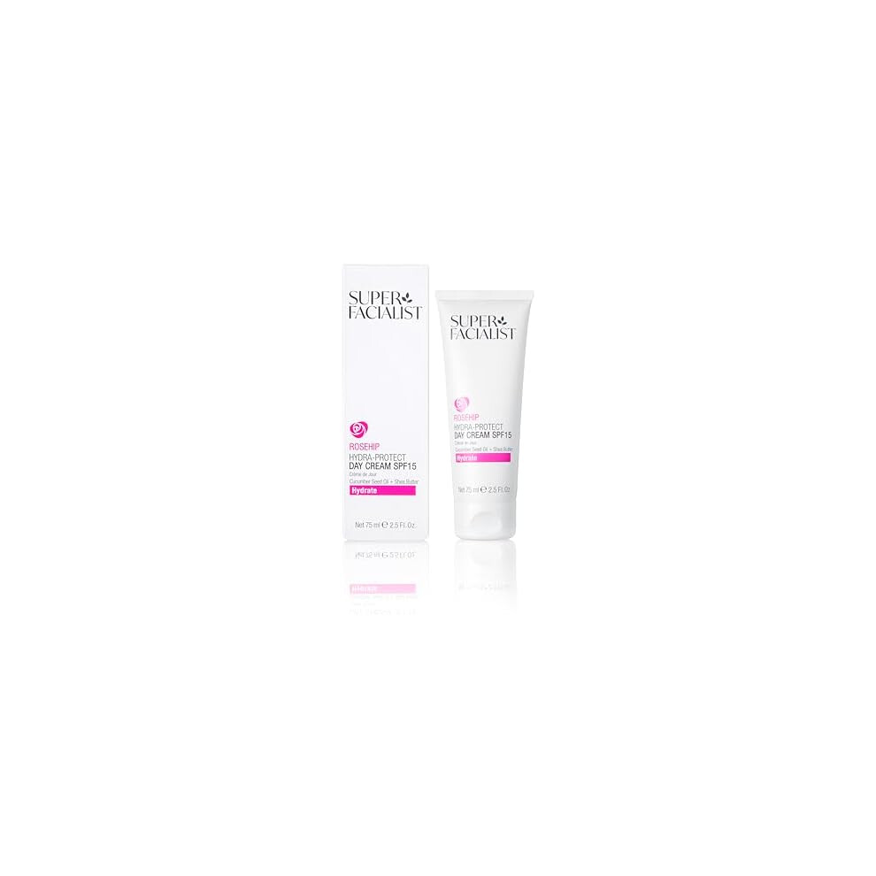 Super Facialist Store Super Facialist Rosehip Hydrate Radiance Day Cream Spf15, Formulated With Uv Filters To Protect And Hydrate, 75 Ml