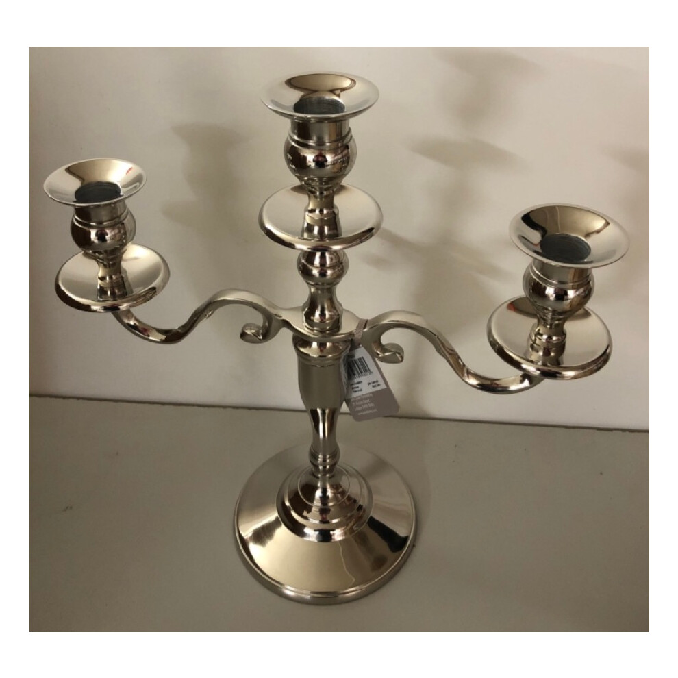 John Lewis 3 Arm Candelabra Chrome