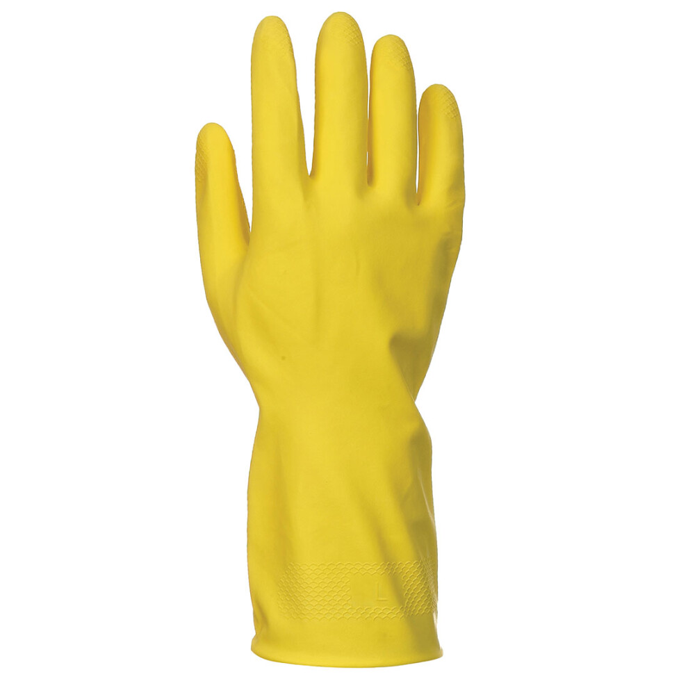 (8, Yellow) Portwest Unisex Adult A800 Latex Gloves (Pack of 240)